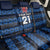 Luxembourg Football Custom Back Car Seat Cover The Red Lions Tribal Pattern LT9 - Wonder Print Shop