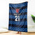 Luxembourg Football Custom Blanket The Red Lions Tribal Pattern