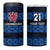 Luxembourg Football Custom 4 in 1 Can Cooler Tumbler The Red Lions Tribal Pattern LT9 - Wonder Print Shop