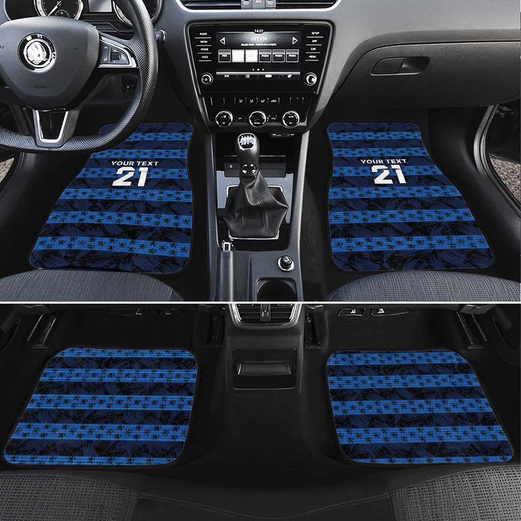 Luxembourg Football Custom Car Mats The Red Lions Tribal Pattern LT9 - Wonder Print Shop