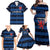 Luxembourg Football Custom Family Matching Off Shoulder Maxi Dress and Hawaiian Shirt The Red Lions Tribal Pattern LT9 - Wonder Print Shop