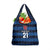 Luxembourg Football Custom Grocery Bag The Red Lions Tribal Pattern