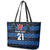 Luxembourg Football Custom Leather Tote Bag The Red Lions Tribal Pattern - Wonder Print Shop