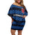 Luxembourg Football Custom Off Shoulder Short Dress The Red Lions Tribal Pattern - Wonder Print Shop