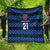 Luxembourg Football Custom Quilt The Red Lions Tribal Pattern - Wonder Print Shop