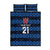 Luxembourg Football Custom Quilt Bed Set The Red Lions Tribal Pattern - Wonder Print Shop