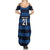 Luxembourg Football Custom Summer Maxi Dress The Red Lions Tribal Pattern - Wonder Print Shop