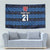 Luxembourg Football Custom Tapestry The Red Lions Tribal Pattern