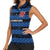 Luxembourg Football Custom Women Sleeveless Polo Shirt The Red Lions Tribal Pattern - Wonder Print Shop