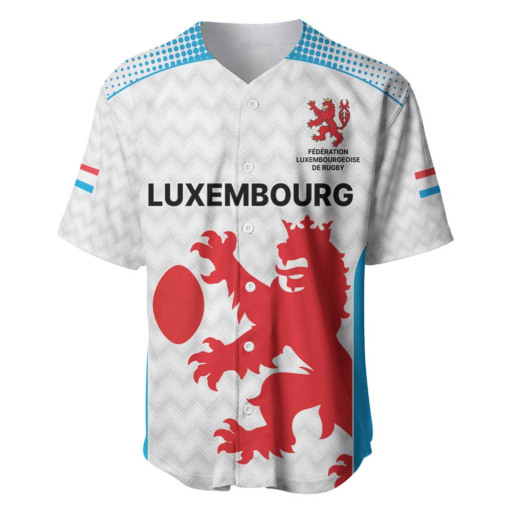 Luxembourg Custom Baseball Jersey Motifs 2021-22 Federation Luxembourgeoise de Rugby LT9 - Wonder Print Shop