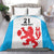 Luxembourg Custom Bedding Set Motifs 2021-22 Federation Luxembourgeoise de Rugby LT9 - Wonder Print Shop