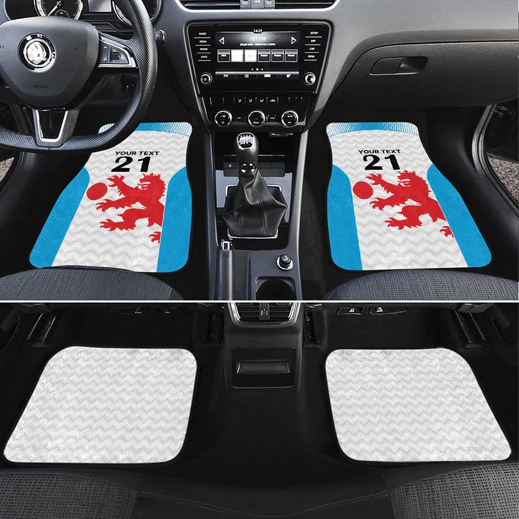 Luxembourg Custom Car Mats Motifs 2021-22 Federation Luxembourgeoise de Rugby LT9 - Wonder Print Shop