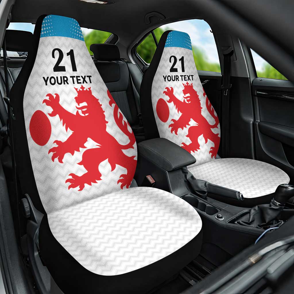 Luxembourg Custom Car Seat Cover Motifs 2021-22 Federation Luxembourgeoise de Rugby LT9 - Wonder Print Shop