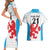 Luxembourg Custom Couples Matching Short Sleeve Bodycon Dress and Hawaiian Shirt Motifs 2021-22 Federation Luxembourgeoise de Rugby LT9 - Wonder Print Shop