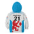 Luxembourg Custom Kid Hoodie Motifs 2021-22 Federation Luxembourgeoise de Rugby - Wonder Print Shop