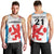 Luxembourg Custom Men Tank Top Motifs 2021-22 Federation Luxembourgeoise de Rugby