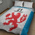 Luxembourg Custom Quilt Bed Set Motifs 2021-22 Federation Luxembourgeoise de Rugby - Wonder Print Shop