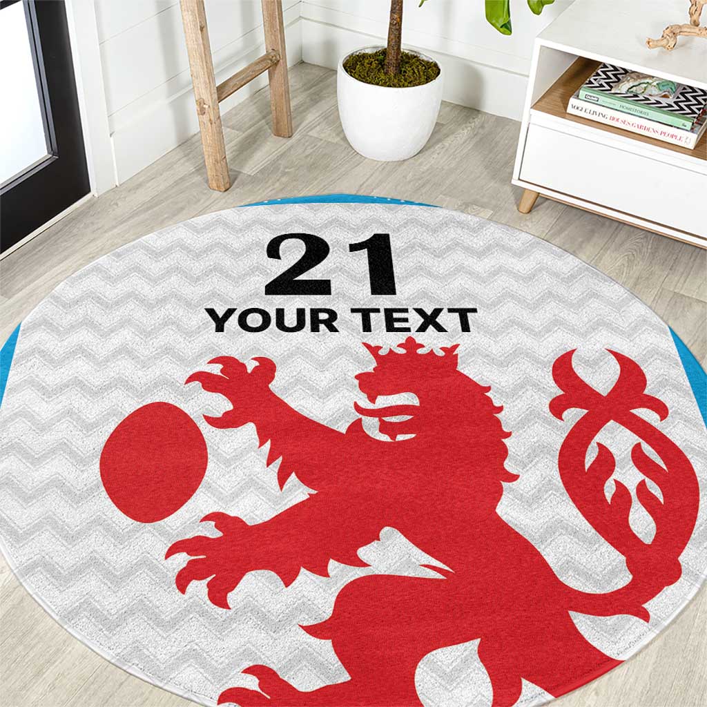 Luxembourg Custom Round Carpet Motifs 2021-22 Federation Luxembourgeoise de Rugby