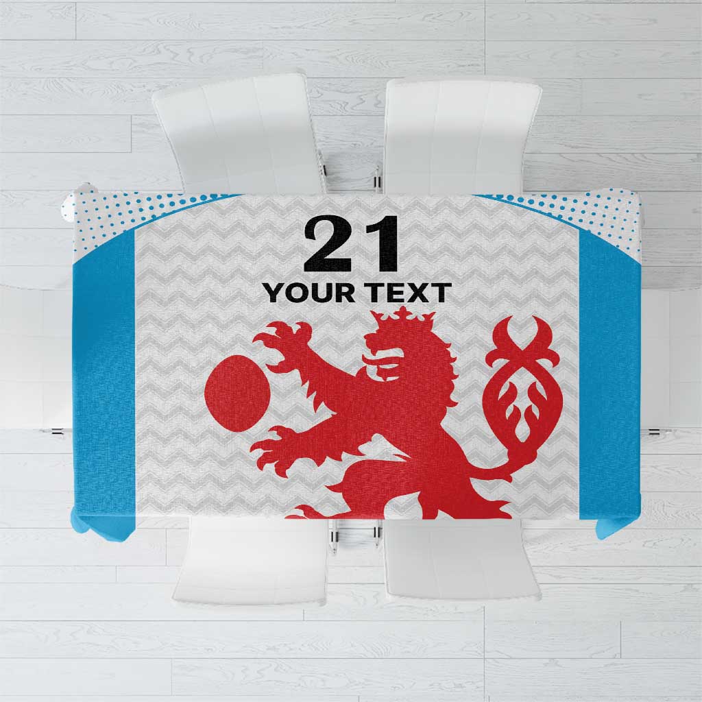 Luxembourg Custom Tablecloth Motifs 2021-22 Federation Luxembourgeoise de Rugby - Wonder Print Shop