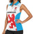 Luxembourg Custom Women Sleeveless Polo Shirt Motifs 2021-22 Federation Luxembourgeoise de Rugby - Wonder Print Shop