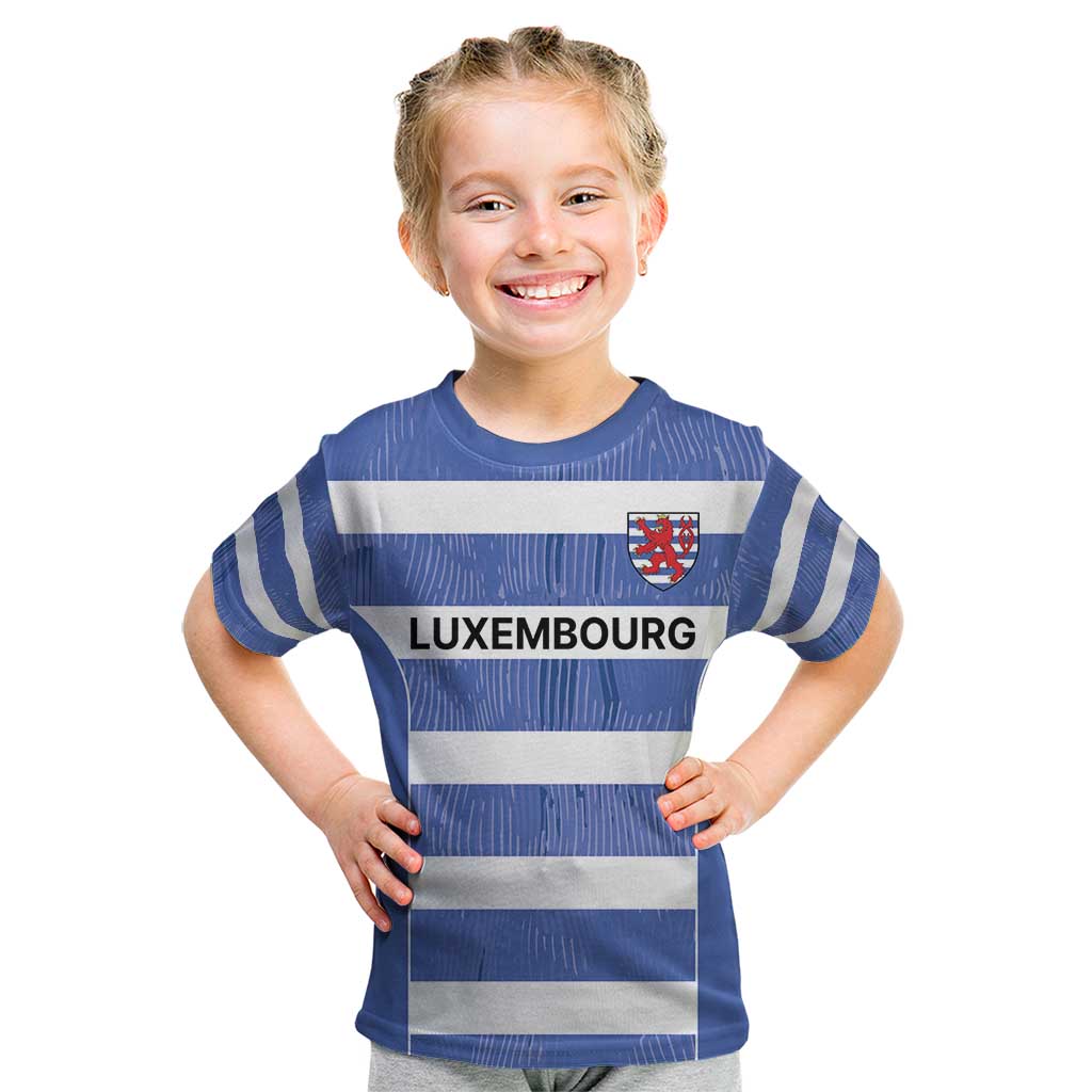 Luxembourg Rugby Custom Kid T Shirt Motifs 1997 Vintage - Wonder Print Shop