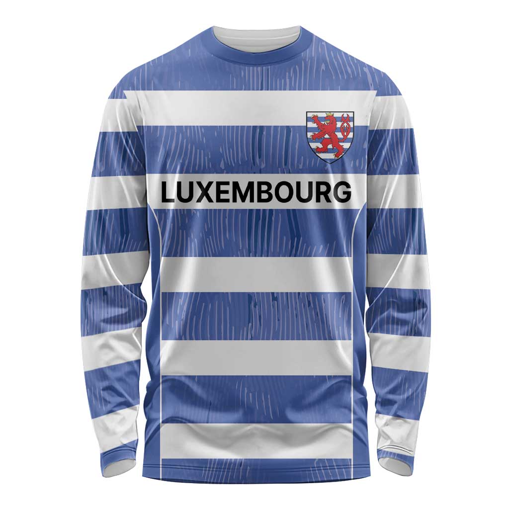 Luxembourg Rugby Custom Long Sleeve Shirt Motifs 1997 Vintage - Wonder Print Shop