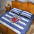 Luxembourg Rugby Custom Quilt Bed Set Motifs 1997 Vintage - Wonder Print Shop