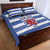 Luxembourg Rugby Custom Quilt Bed Set Motifs 1997 Vintage - Wonder Print Shop