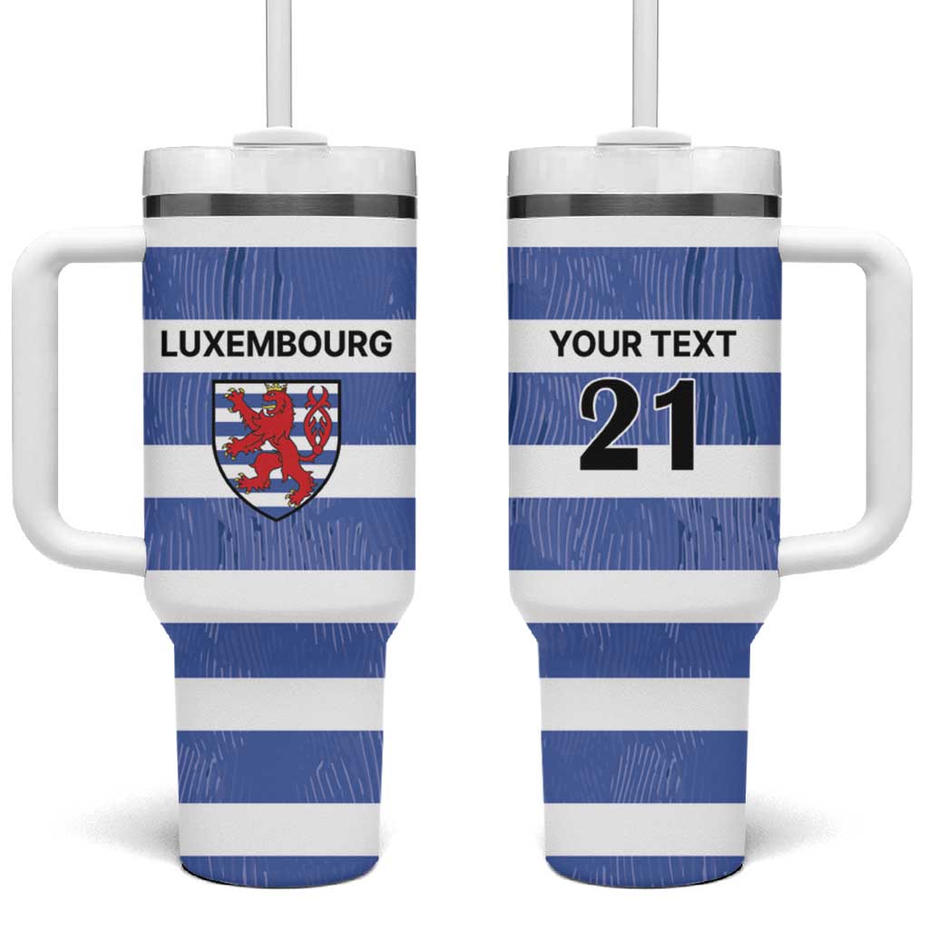 Luxembourg Rugby Custom Tumbler With Handle Motifs 1997 Vintage - Wonder Print Shop