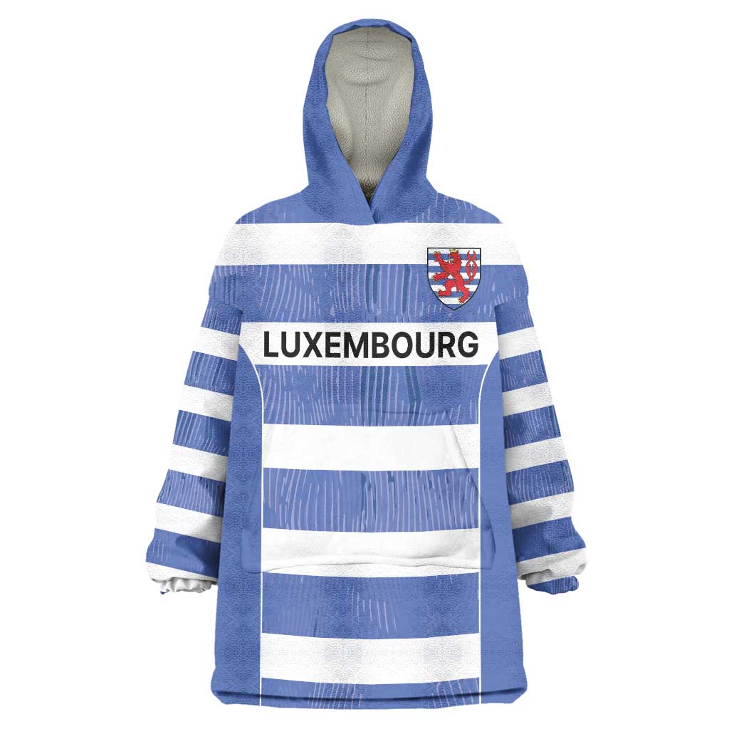 Luxembourg Rugby Custom Wearable Blanket Hoodie Motifs 1997 Vintage