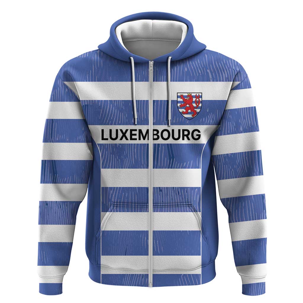 Luxembourg Rugby Custom Zip Hoodie Motifs 1997 Vintage - Wonder Print Shop