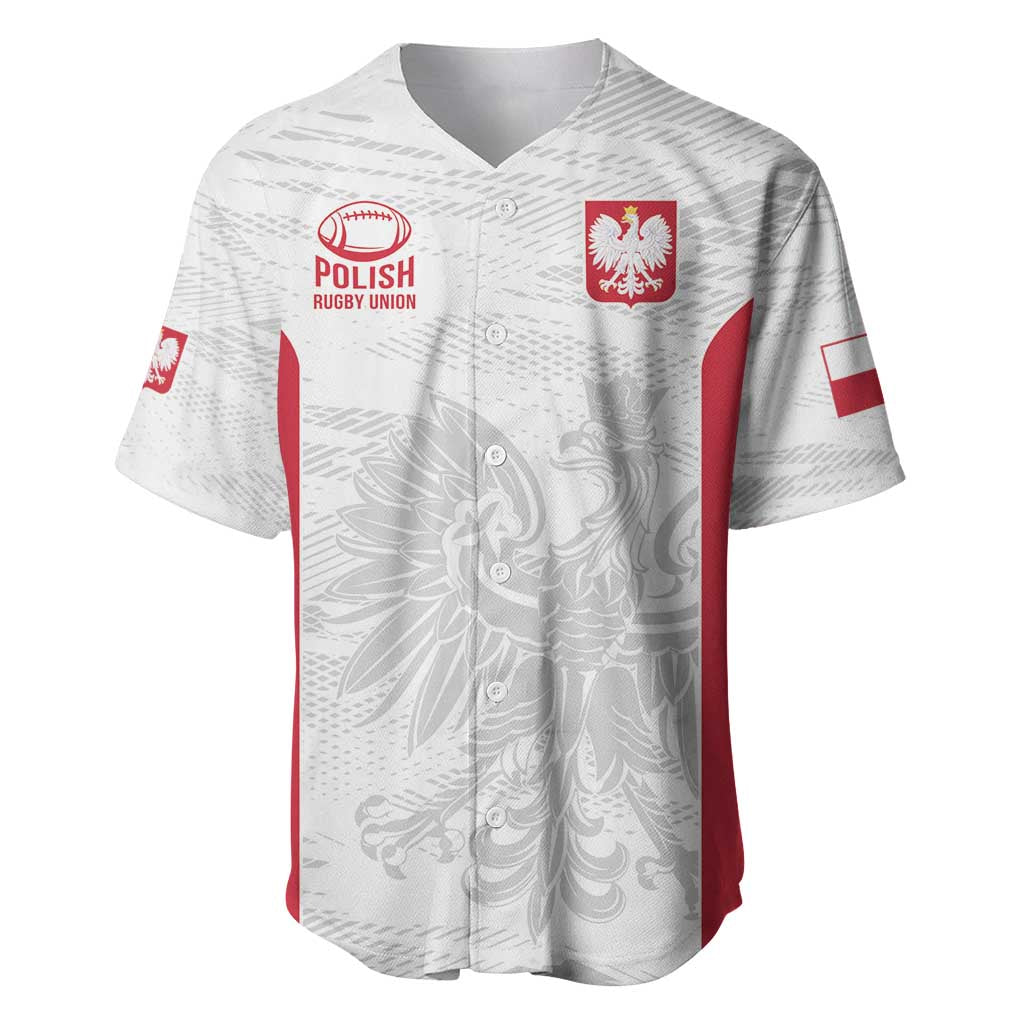 Poland Rugby Custom Baseball Jersey Biało-czerwoni The White and Reds Sporty Pattern LT9 - Wonder Print Shop