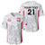 Poland Rugby Custom Baseball Jersey Biało-czerwoni The White and Reds Sporty Pattern LT9 - Wonder Print Shop