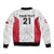 Poland Rugby Custom Bomber Jacket Biało-czerwoni The White and Reds Sporty Pattern LT9 - Wonder Print Shop