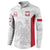 Poland Rugby Custom Button Sweatshirt Biało-czerwoni The White and Reds Sporty Pattern LT9 - Wonder Print Shop