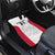 Poland Rugby Custom Car Mats Biało-czerwoni The White and Reds Sporty Pattern LT9 - Wonder Print Shop