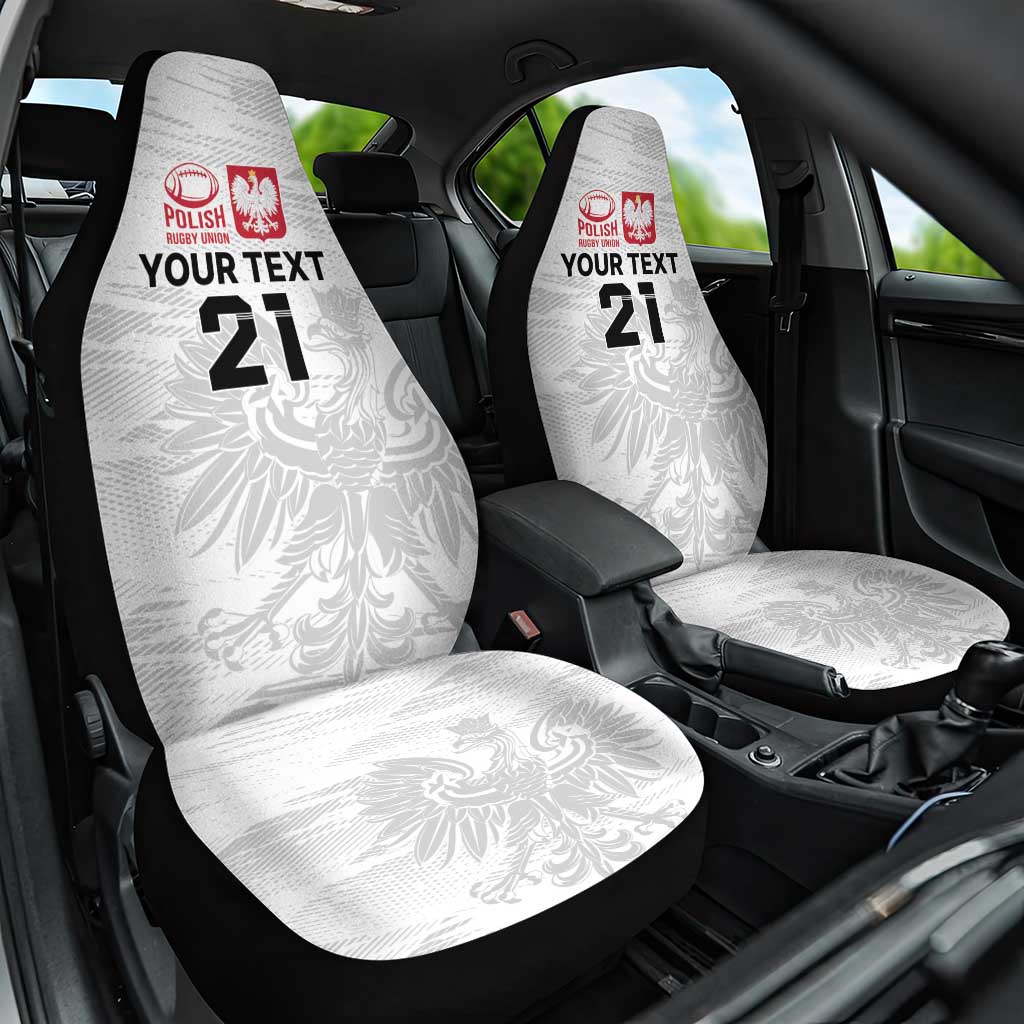 Poland Rugby Custom Car Seat Cover Biało-czerwoni The White and Reds Sporty Pattern LT9 - Wonder Print Shop