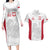 Poland Rugby Custom Couples Matching Long Sleeve Bodycon Dress and Hawaiian Shirt Biało-czerwoni The White and Reds Sporty Pattern LT9 - Wonder Print Shop