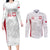 Poland Rugby Custom Couples Matching Long Sleeve Bodycon Dress and Long Sleeve Button Shirt Biało-czerwoni The White and Reds Sporty Pattern LT9 - Wonder Print Shop