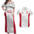 Poland Rugby Custom Couples Matching Off Shoulder Maxi Dress and Hawaiian Shirt Biało-czerwoni The White and Reds Sporty Pattern LT9 - Wonder Print Shop