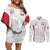 Poland Rugby Custom Couples Matching Off Shoulder Short Dress and Long Sleeve Button Shirt Biało-czerwoni The White and Reds Sporty Pattern LT9 - Wonder Print Shop