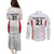 Poland Rugby Custom Couples Matching Puletasi and Long Sleeve Button Shirt Biało-czerwoni The White and Reds Sporty Pattern LT9 - Wonder Print Shop