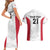 Poland Rugby Custom Couples Matching Short Sleeve Bodycon Dress and Hawaiian Shirt Biało-czerwoni The White and Reds Sporty Pattern LT9 - Wonder Print Shop