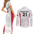 Poland Rugby Custom Couples Matching Short Sleeve Bodycon Dress and Long Sleeve Button Shirt Biało-czerwoni The White and Reds Sporty Pattern LT9 - Wonder Print Shop