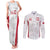 Poland Rugby Custom Couples Matching Tank Maxi Dress and Long Sleeve Button Shirt Biało-czerwoni The White and Reds Sporty Pattern LT9 - Wonder Print Shop