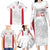 Poland Rugby Custom Family Matching Long Sleeve Bodycon Dress and Hawaiian Shirt Biało-czerwoni The White and Reds Sporty Pattern LT9 - Wonder Print Shop