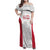 Poland Rugby Custom Family Matching Off Shoulder Maxi Dress and Hawaiian Shirt Biało-czerwoni The White and Reds Sporty Pattern LT9 - Wonder Print Shop