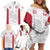 Poland Rugby Custom Family Matching Off Shoulder Short Dress and Hawaiian Shirt Biało-czerwoni The White and Reds Sporty Pattern LT9 - Wonder Print Shop