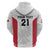 Poland Rugby Custom Hoodie Biało-czerwoni The White and Reds Sporty Pattern - Wonder Print Shop