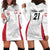 Poland Rugby Custom Hoodie Dress Biało-czerwoni The White and Reds Sporty Pattern - Wonder Print Shop